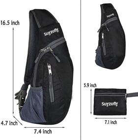 img 3 attached to Foldable Shoulder Backpack: Versatile Crossbody Daypack for Easy Travel