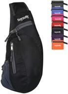 foldable shoulder backpack: versatile crossbody daypack for easy travel logo