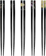 🥢 black bamboo chopstick japanbargain 3672 logo