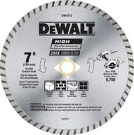 🔪 durable and precise cutting with dewalt diamond blade for block and brick, 7-inch (dw4712) logo