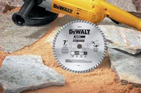 img 1 attached to 🔪 Durable and Precise Cutting with DEWALT Diamond Blade for Block and Brick, 7-Inch (DW4712)