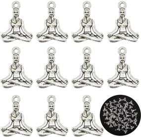 img 4 attached to Meditation Pieces Charms Antique Jewelry
