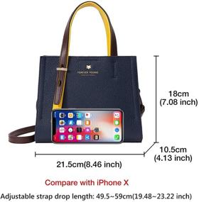 img 3 attached to 👜 Chic and Compact: Genuine Leather Satchel Handbags for Women - Stylish Shoulder Bags