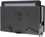 🎮 enhanced wall mount for nintendo switch with controller hanger and hooks - humancentric, patent pending logo