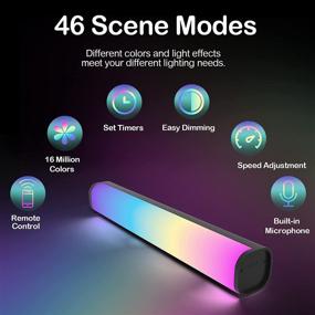 img 1 attached to 🌈 Enhance Your Bedroom with Backlight Ambient Changing Lighting