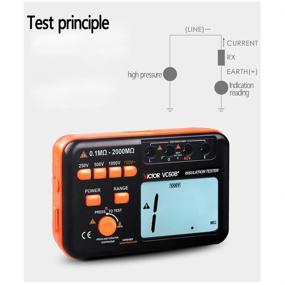 img 3 attached to 🟠 LEAGY VICTOR VC60B+ Megohm Meter: Digital Insulation Resistance Tester DC250/500/1000V AC750V - Orange/Black