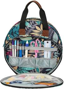 img 4 attached to 🧵 KOKNIT Cross Stitch Project Organizer Bag: Ideal Size for Embroidery Projects, Craft Tote Bag for Stitch Lovers and Crafters