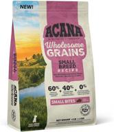 🐶 acana high-protein adult dry dog food with wholesome grains and grain-free formula logo