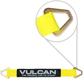 img 3 attached to 🚚 Комплект ремней для фиксации акселей VULCAN - классический желтый - включает в себя (4) ремня длиной 22 ", (4) ремня длиной 36" и (4) ремня с крюком и стропой длиной 15 '