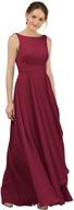 👗 stunning alicepub chiffon bridesmaid evening dresses: elevate your style with women's clothing and dresses logo