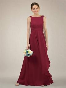 img 1 attached to 👗 Stunning Alicepub Chiffon Bridesmaid Evening Dresses: Elevate Your Style with Women's Clothing and Dresses