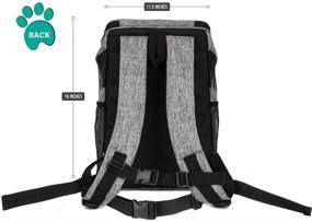 img 2 attached to 🐾 Premium Pet Carrier Backpack for Small Cats and Dogs - Ventilated Design, Safety Strap, Buckle Support - Ideal for Travel, Hiking & Outdoor Use - PetAmi