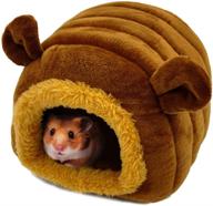 kameiou small animal bed - cozy bedding for hamsters, hedgehogs, guinea pigs, chinchillas, snakes, and rats - washable and warm habitat nest cube cave for small pets логотип