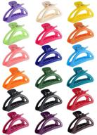 🍌 18 pcs banana hair claw clips: colorful barrettes clamp for women & girls logo