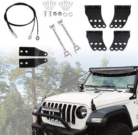 img 4 attached to 🚙 Enhance Your Jeep Wrangler's Off-Roading Experience with KOLEMO Limb Risers Kit - Ultimate Jungle Protector and Obstacle Eliminator Rope for 1997-2019 JK/TJ/JL Models