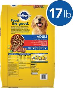 img 3 attached to 🍖 PEDIGREE Grilled Steak & Vegetable Flavor Adult Dry Dog Food - Complete Nutrition Kibble, 17 lb. Bag