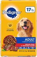 🍖 pedigree grilled steak & vegetable flavor adult dry dog food - complete nutrition kibble, 17 lb. bag logo