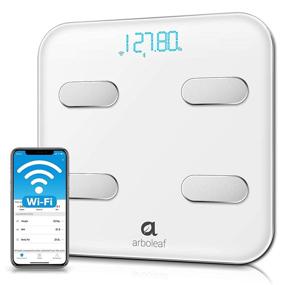 img 4 attached to 📊 Arboleaf Smart Scales: Wi-Fi Bluetooth Bathroom Scales with 14 Body Metrics, iOS Android APP, Unlimited Data & 8 User Profiles