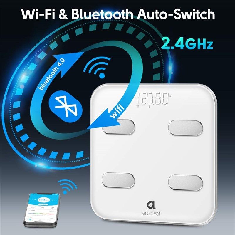 Digital Scale - Wi-Fi Bluetooth Auto - Switch Smart Scale Digital