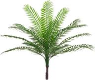 premium artificial palm tree plant - cattree fake tropical plant with lifelike plastic leaves - indoor outdoor modern décor in pot for home garden, office, wedding - faux greenery shrubs, boston fern bushe логотип