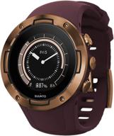 датчик suunto multisport на запястье бордовый логотип