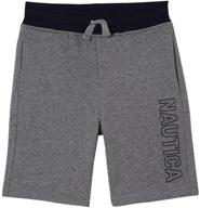 🩳 nautica boys' solid pull-on shorts - stylish and comfortable bottoms for active kids logo