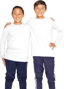 img 3 attached to Oh-So-Soft Long Sleeve Top for Boys and Men, Child Small to Adult 3X