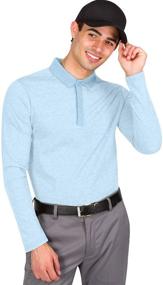 img 4 attached to Long Sleeve Polo Shirts Men