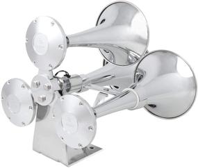 img 2 attached to 🔊 Superior Sound: GG Grand General 69991 Chrome Heavy Duty Train Horn with Triple Brass Trumpet