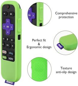 img 3 attached to [2 Pack]Silicone Cover For TCL Roku TV Steaming Stick 3600R / Roku Express(3900)/ Roku Express (3910)/ Roku Express(3930) Remote Control