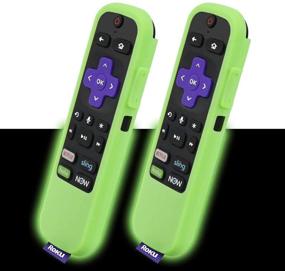 img 4 attached to [2 Pack]Silicone Cover For TCL Roku TV Steaming Stick 3600R / Roku Express(3900)/ Roku Express (3910)/ Roku Express(3930) Remote Control