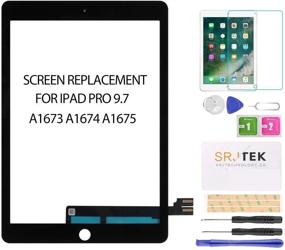 img 4 attached to 📱 SRJTEK iPad Pro 9.7 Touch Screen Replacement - Touchscreen Digitizer Glass Repair Kit (Black) - A1673 A1674 A1675