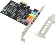 🔊 godshark pcie sound card: 5.1 internal audio card for pc windows 8 7 with low profile bracket - 3d stereo, cmi8738 chip, 32/64 bit pci express adapter логотип