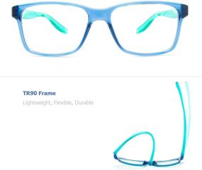 img 3 attached to 👓 Yuluki очки для блокировки синего света: максимальная защита от усталости глаз и бликов, легкая рама из TR90 для мужчин и женщин, идеально подходят для компьютерных игр и работы за экраном.