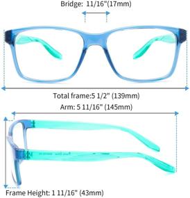 img 2 attached to 👓 Yuluki очки для блокировки синего света: максимальная защита от усталости глаз и бликов, легкая рама из TR90 для мужчин и женщин, идеально подходят для компьютерных игр и работы за экраном.