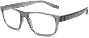 img 4 attached to 👓 Yuluki очки для блокировки синего света: максимальная защита от усталости глаз и бликов, легкая рама из TR90 для мужчин и женщин, идеально подходят для компьютерных игр и работы за экраном.