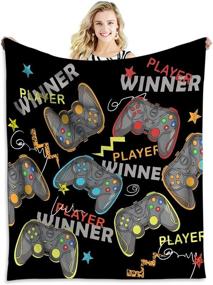 img 4 attached to Tveinard Gamer Blanket Gaming Christmas