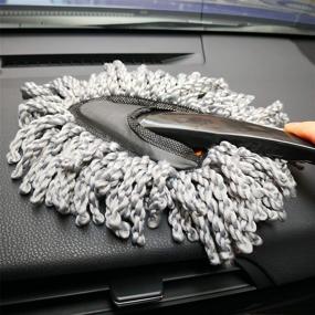 img 4 attached to 🧹 IPELY 2 Pack Super Soft Microfiber Car Dash Duster Brush: Ultimate Cleaning Tool for Car, Home, Kitchen & Computers