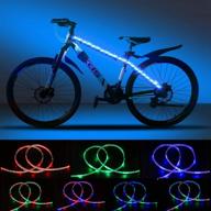 🚴 dancra led bike frame lights strip, battery-powered 0.8m×2, r/g/b color-changing with waterproof controller - ideal tricycle accessories for kids' bicycles logo