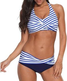 img 4 attached to Zando Swimsuits Bathing Athletic Swimwear Women's Clothing for Swimsuits & Cover Ups