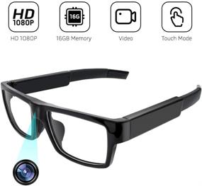 img 2 attached to 🕶️ FUPOM HD Video Camera Glasses - 1080P Surveillance Glasses Camera, 16GB Wearable & Portable Video Recorder with Wide Angle Lens for Everyday Life, Training, Outdoor Sports, and Meeting Recording (No Remote)