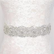 💎 sparkling rhinestone applique: the perfect wedding sash and accessory for women logo