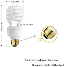 img 2 attached to 🦎 Lucky Herp 26W UVB 15.0: The Ultimate Desert Terrarium Light Bulb for Reptile and Amphibian Enthusiasts