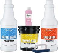 🖌️ complete ecotex all-purpose chemistry kit for efficient screen printing reclaiming: emulsion remover, ghost remover, degreaser, ink cleaner, scrub pad & premium hand cleaner logo