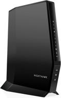 📶 netgear nighthawk wifi 6 cable modem router (cax30s) with 90-day cyber threat protection - xfinity, spectrum, cox compatible, ax2700 speeds (up to 2.7gbps), docsis 3.1 logo