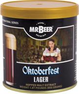 🍺 experience authentic oktoberfest flavor with mr. beer oktoberfest lager 2 gallon homebrewing refill, brown logo