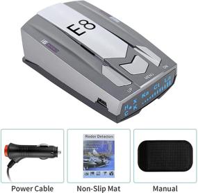 img 2 attached to 🚗 E8 Speed Radar Detector for Cars: 360 Degree Full Frequency, LED Display & Voice Broadcast - Reduce Blind Spots with Warning Detection!