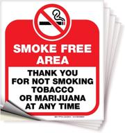 🚭 smoke-free area sticker for smoke-free zones logo