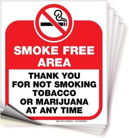 img 4 attached to 🚭 Smoke-Free Area Sticker for Smoke-Free Zones