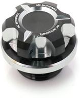 🔩 mc motoparts t-axis cnc titanium oil filler cap - compatible with gsx-s1000 f, gsx-s750, gsx-r750, gsx-r600 (2016-2017) logo